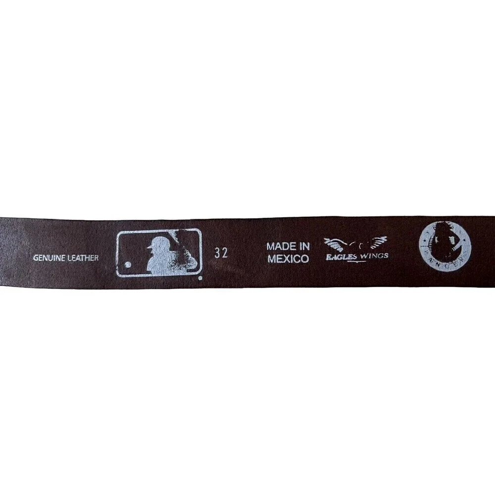 Texas Rangers Brandish Leather Belt - Brown - Very Good Condition - Size 32